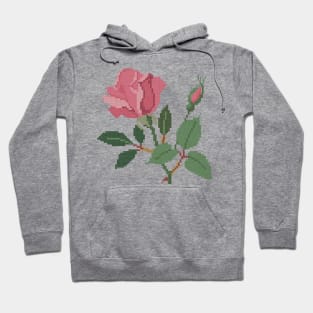 District of Columbia New York State Flower American Beauty Rose Hoodie